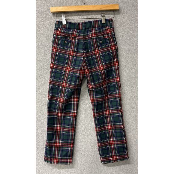 Janie & Jack Boys Size 7 Tartan Plaid Wool Pants Red Blue Green Preppy Holiday - Picture 3 of 9